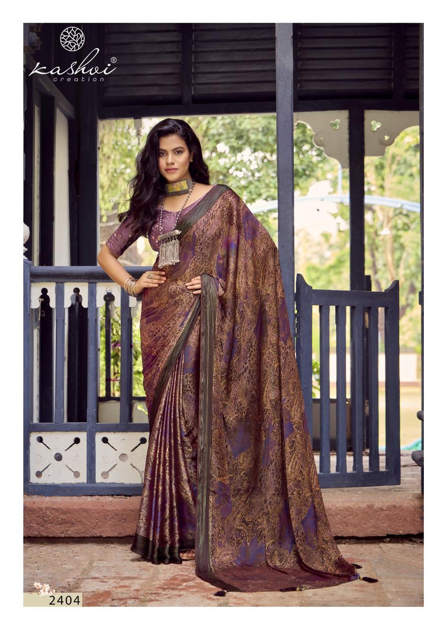 Pankti Vol 24 By Kashvi Silk Printed Designer Sarees Wholesale Suppliers In Mumbai
